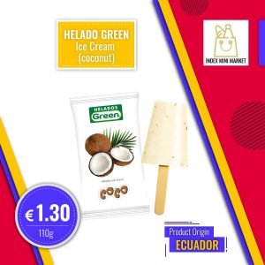 Gelato cocco-Ice Cream-Helado Green