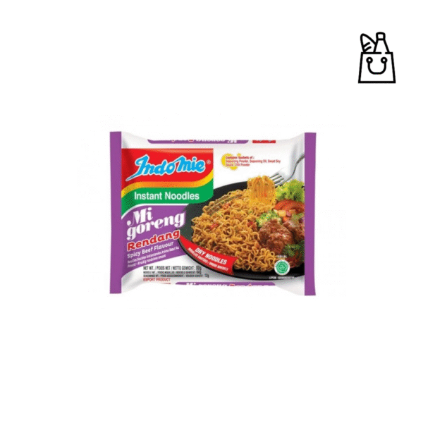 INDOMIE Noodles Mi Goreng Spicy Beef Rendang Flavour 80g