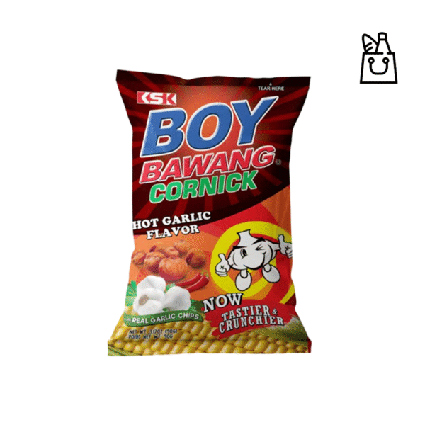 KSK Boy Bawang Cornick Hot Garlic Flavor 90g