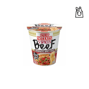 NISSIN Cup Noodles Beef Aromatic Spicy Soup Asian Blast 64g